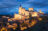 Alcázar de Segovia en hora azul. Fotografía de viaje, paisaje de ciudad y nocturna.