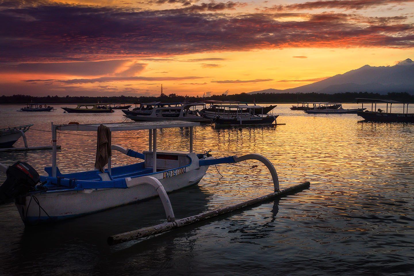 Fotografía de amanecer en Gili Trawangan (Indonesia)